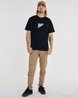 Dharco Mens Cotton Tee | Black, XL