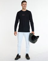 Dharco Mens Long Sleeve Tech Tee | Black, L