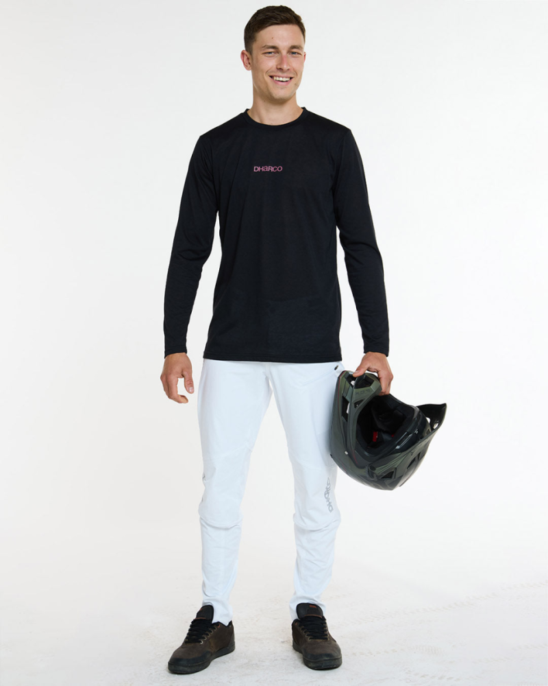 Dharco Mens Long Sleeve Tech Tee | Black, M