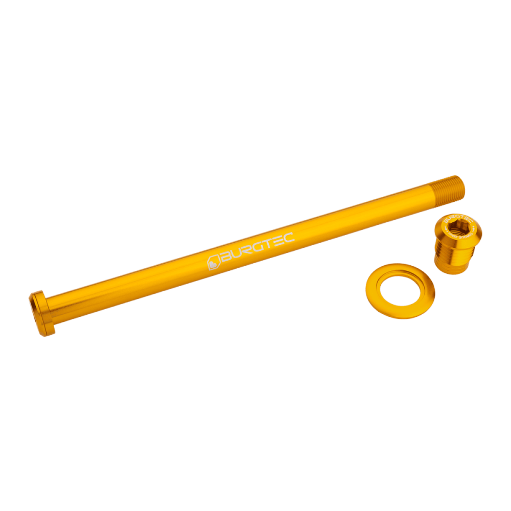 Burgtec Trek Session 194mm Rear Axle Bullion Gold, Burgtec Bullion Gold