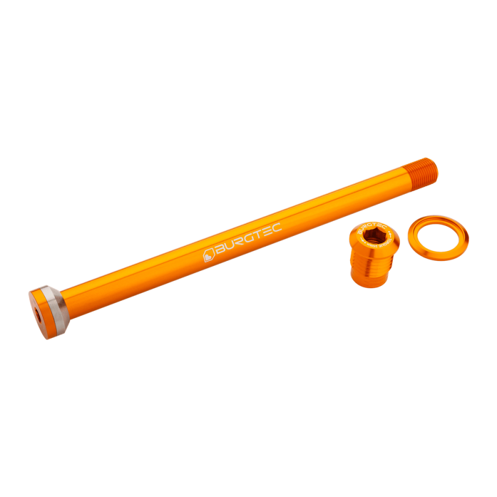 Burgtec Transition 175mm Rear Axle - Iron Bro Orange