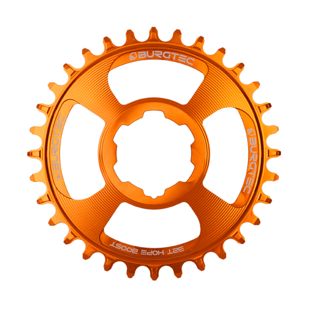 Burgtec Thick Thin Chainring for Hope Boost Direct Mount - 30T - Iron Bro Orange