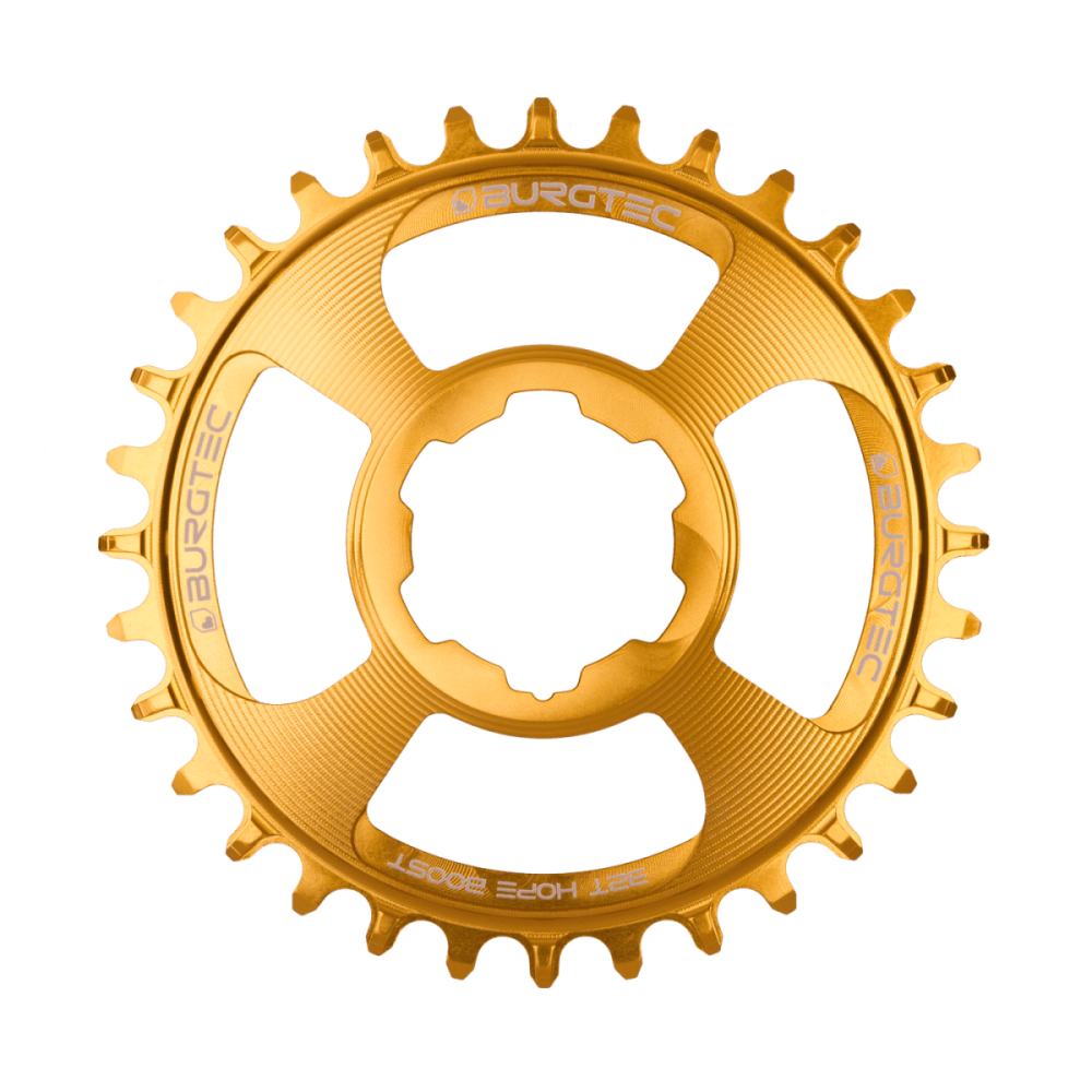 Burgtec Thick Thin Chainring for Hope Boost Direct Mount - 28T - Bullion Gold, Burgtec Bullion Gold