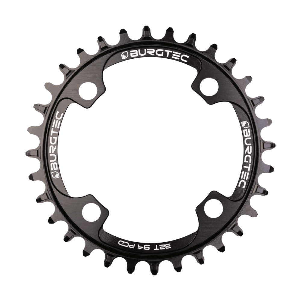 Burgtec 94mm BCD E-Bike Steel Thick Thin Chainring, Burgtec Black, 32T