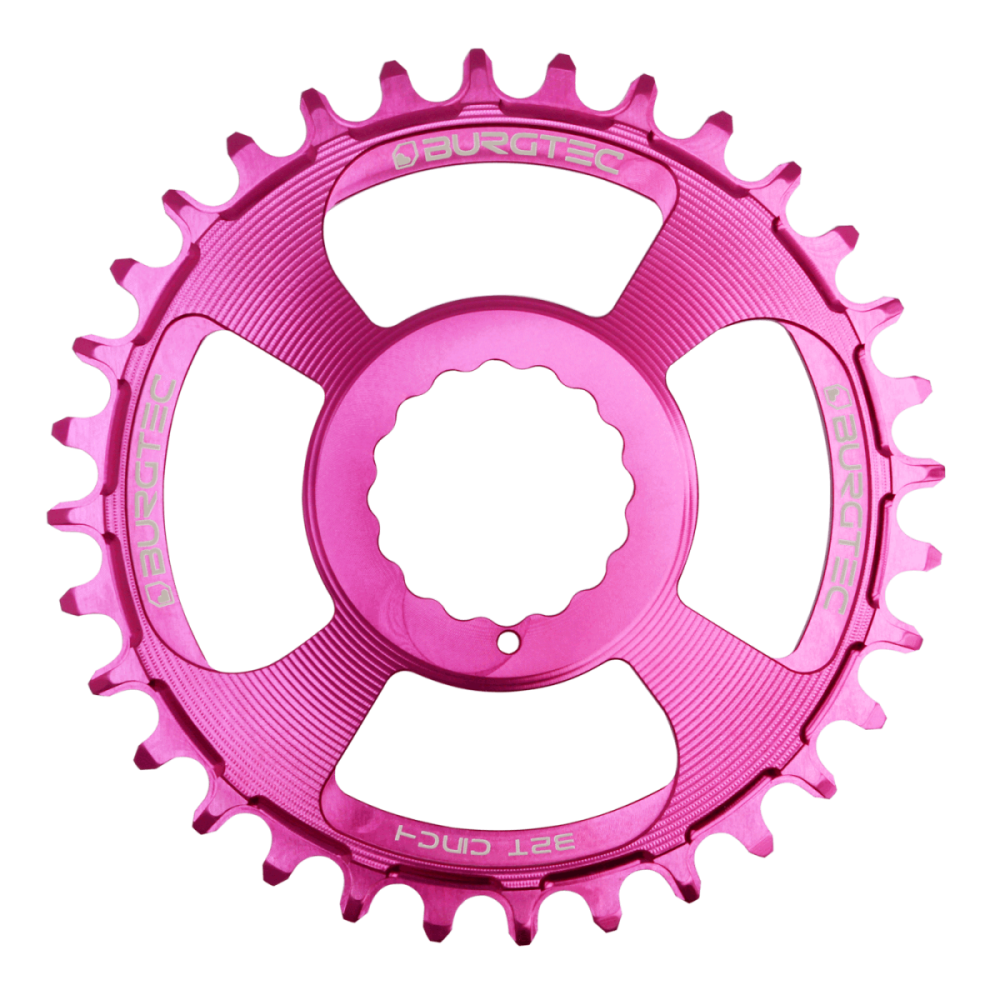 Burgtec 3mm Offset Thick Thin Chainring for Race Face Cinch - 30T - Purple Rain