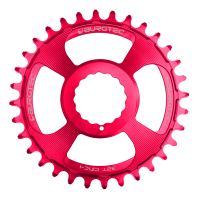 Burgtec 3mm Offset Thick Thin Chainring for Race Face Cinch - 30T - Toxic Barbie Pink