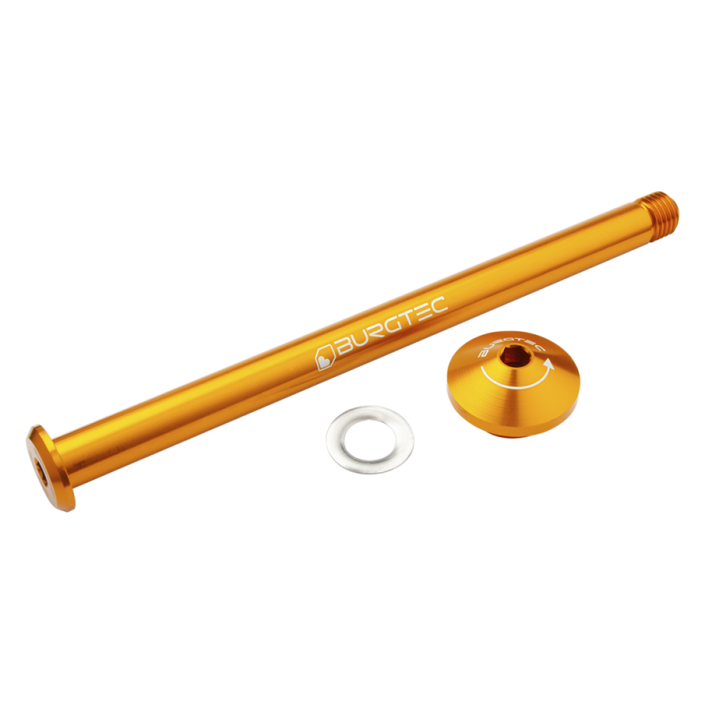 Burgtec Yeti 171mm Rear Axle - Iron Bro Orange