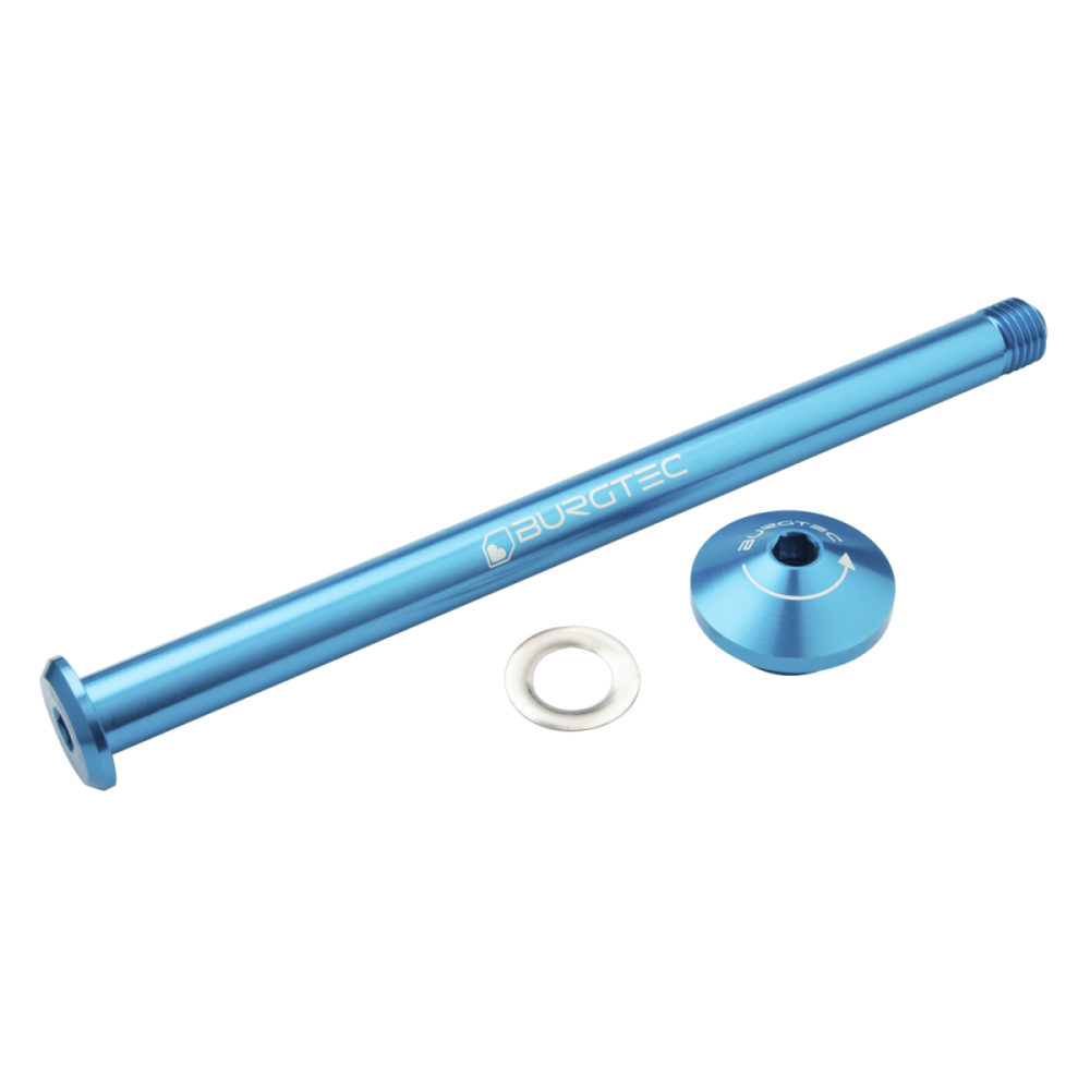 Burgtec Yeti 171mm Rear Axle - Colorado Blue