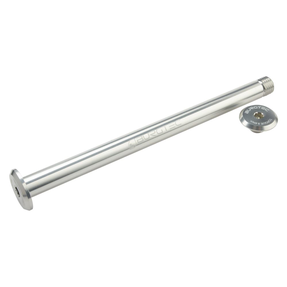 Burgtec Evil 170mm Rear Axle, Rhodium Silver