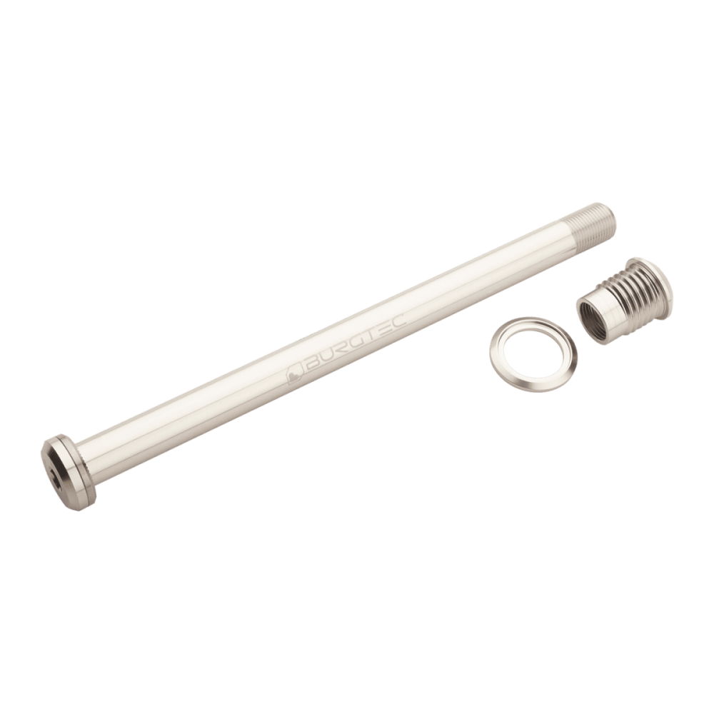 Burgtec Santa Cruz 173.7mm Rear Axle - Rhodium Silver