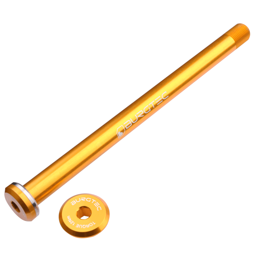 Burgtec Santa Cruz 168.5mm Rear Axle - Bullion Gold, Burgtec Bullion Gold