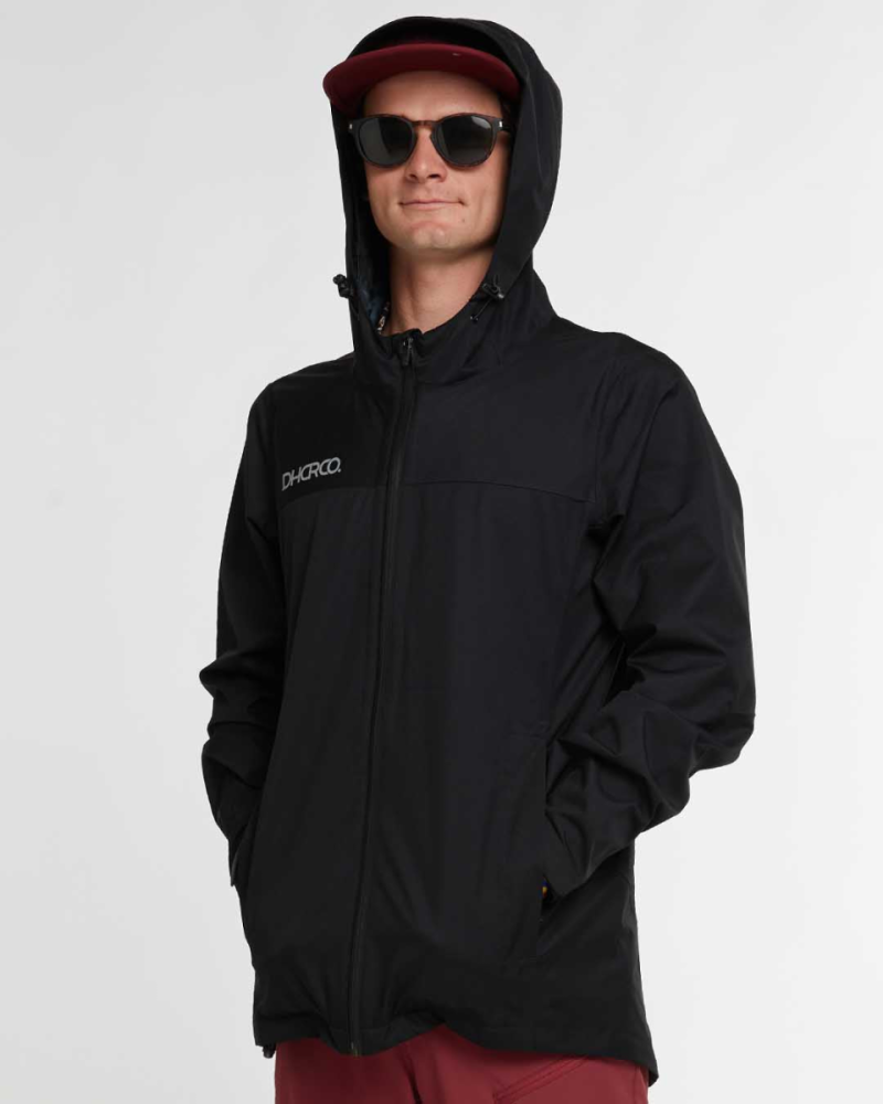Dharco Mens Rain Jacket | Stealth, M