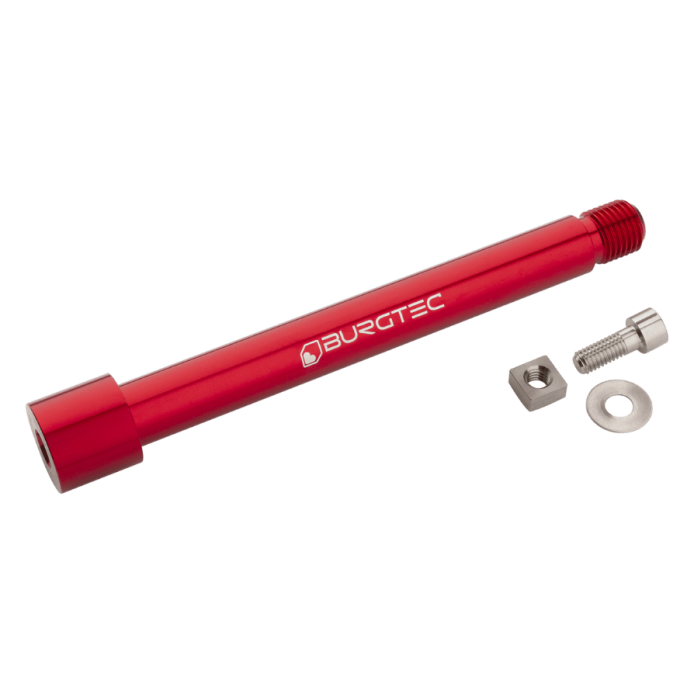 Burgtec Marzocchi Boost Fork Axle, Race Red