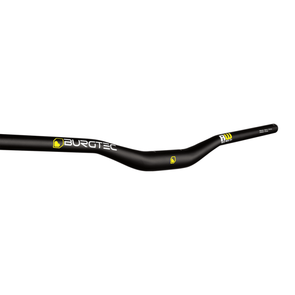 Burgtec Ride Wide DH Alloy Handlebar - 35mm Clamp - 22.5mm Rise, Black