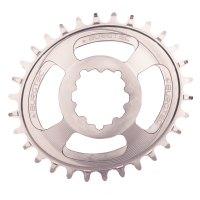 Burgtec Oval 3mm Offset Thick Thin Chainring for SRAM 3-Bolt - 32T - Deep Blue