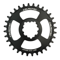 Burgtec 3mm Offset Thick Thin Chainring for SRAM 3-Bolt - 32T - Black, Burgtec Black