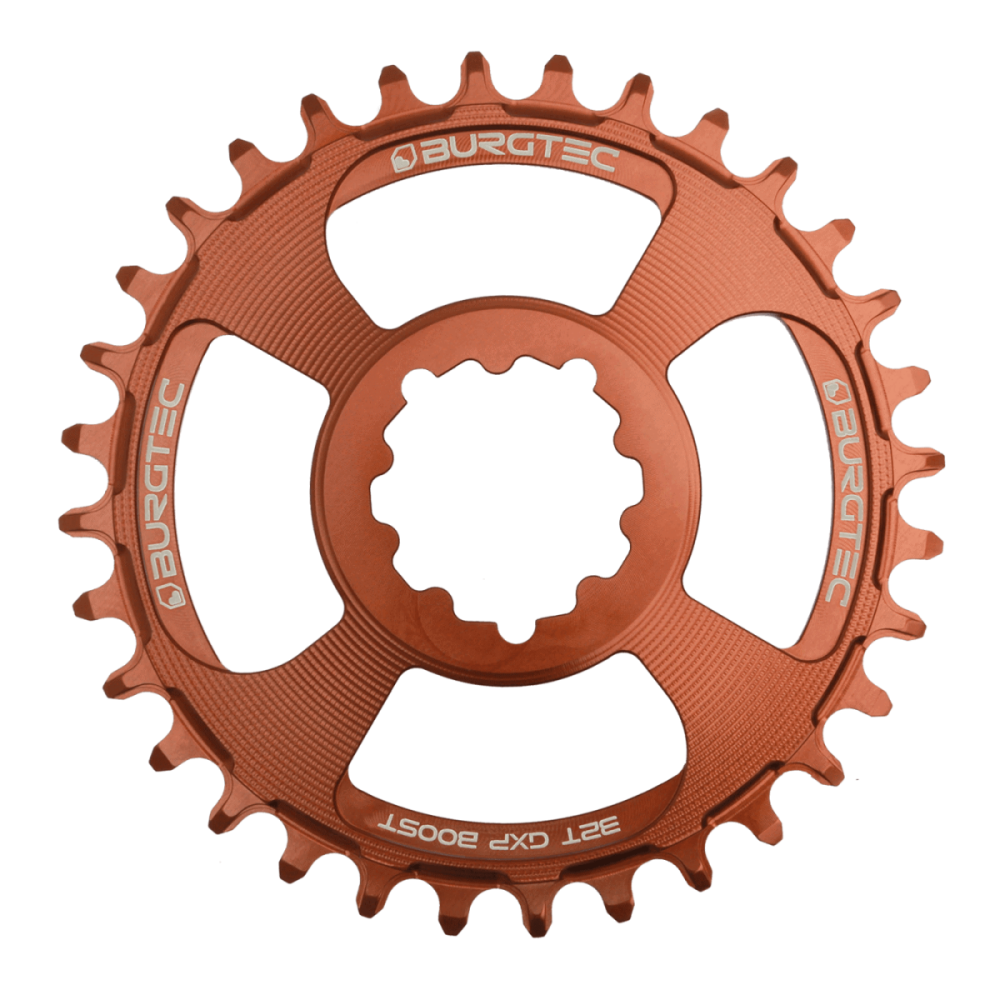 Burgtec 3mm Offset Thick Thin Chainring for SRAM 3-Bolt - 30T - Kash Bronze