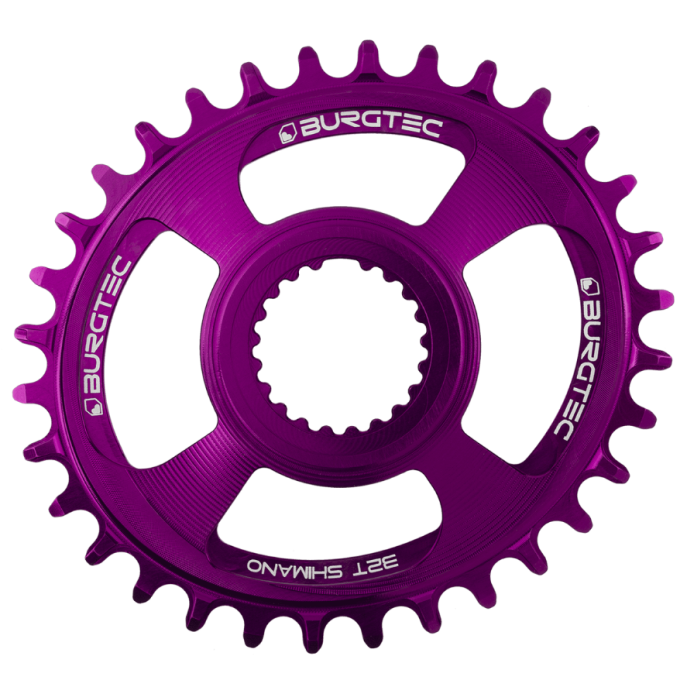 Burgtec Oval Shimano Direct Mount Thick Thin Chainring - 30T - Kash Bronze