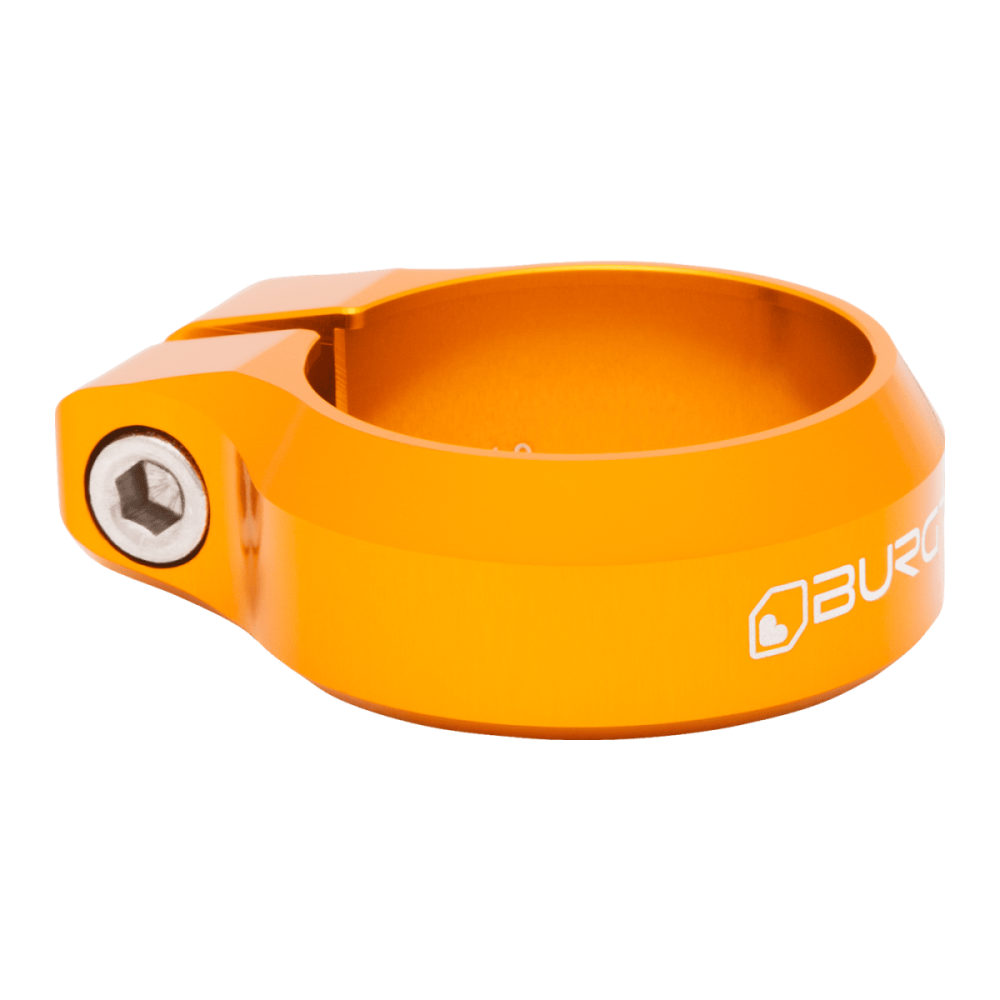 Burgtec Seat Clamp - 34.9mm Diameter - Iron Bro Orange
