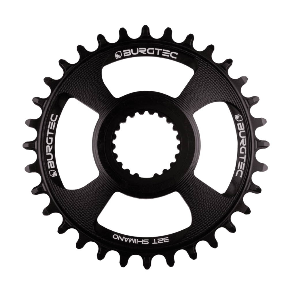 Burgtec Thick Thin Chainring for Shimano Direct Mount - 32T - Black, Burgtec Black