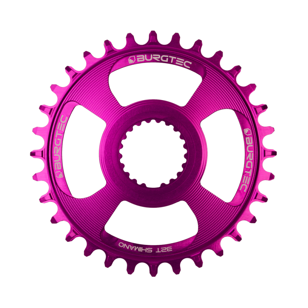 Burgtec Thick Thin Chainring for Shimano Direct Mount - 28T - Purple Rain