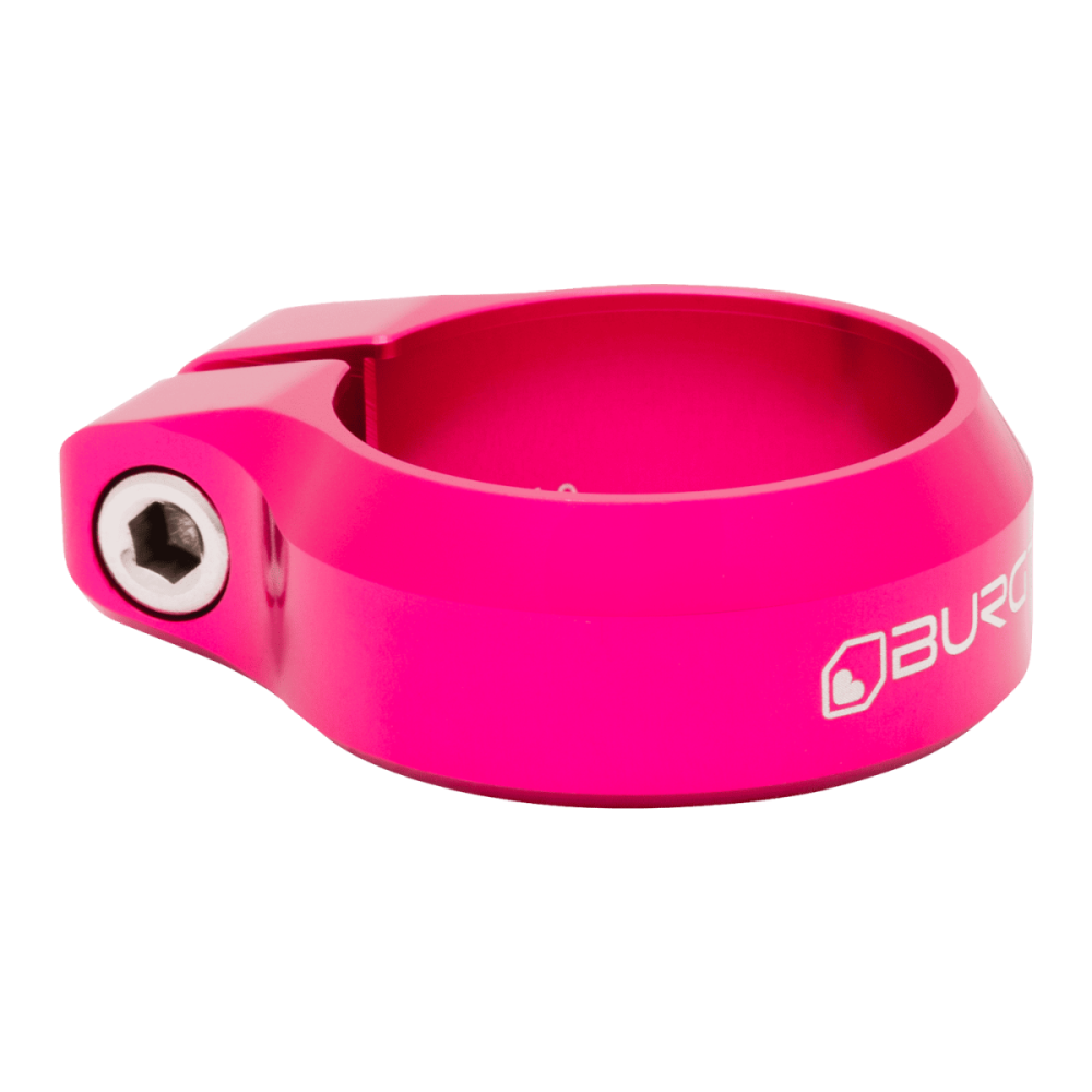 Burgtec Seat Clamp - 34.9mm Diameter - Toxic Barbie Pink