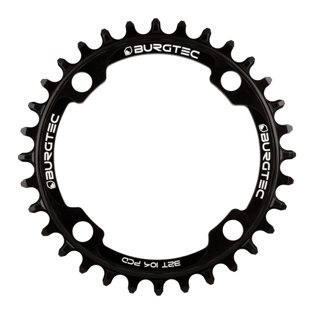 Burgtec 104mm BCD Thick Thin Chainring, Burgtec Black, 30T