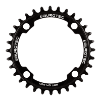 Burgtec 104mm BCD Thick Thin Chainring 32T, Burgtec Black