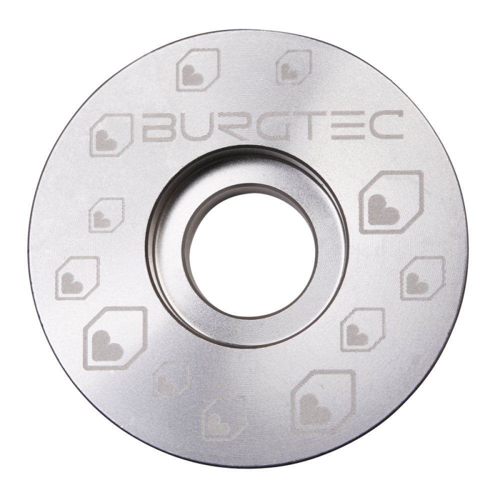 Burgtec Top Cap - Rhodium Silver