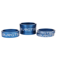 Burgtec Stem Spacers - Deep Blue (5mm Spacer x2, 10mm Spacer, 20mm Spacer)