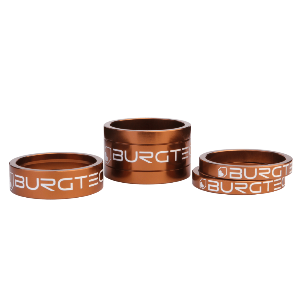 Burgtec Stem Spacers - Kash Bronze (5mm Spacer x2, 10mm Spacer, 20mm Spacer)