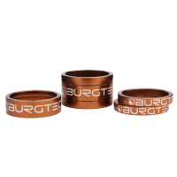 Burgtec Stem Spacers - Kash Bronze (5mm Spacer x2, 10mm Spacer, 20mm Spacer)