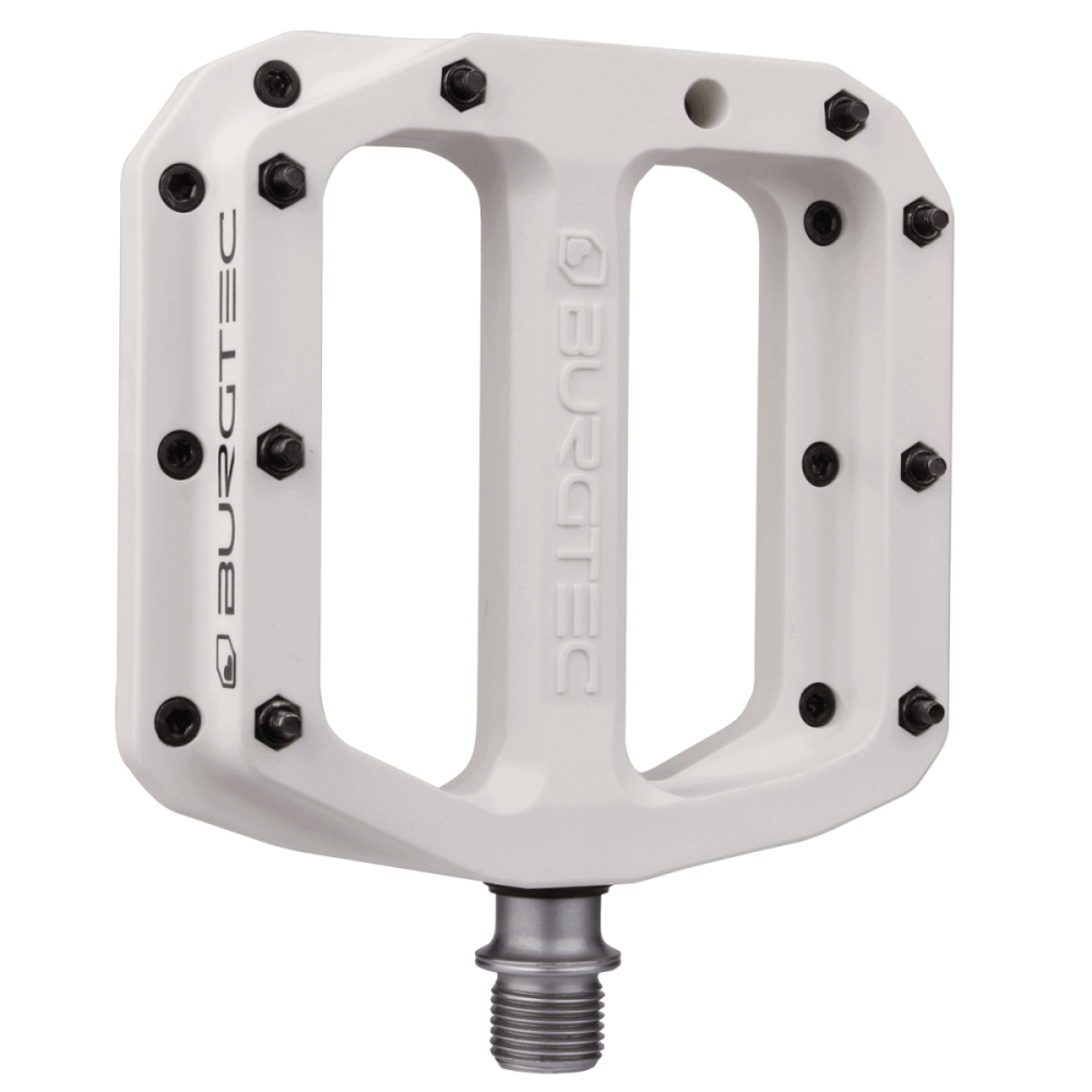 Burgtec MK4 Composite Pedals - Damn Right White