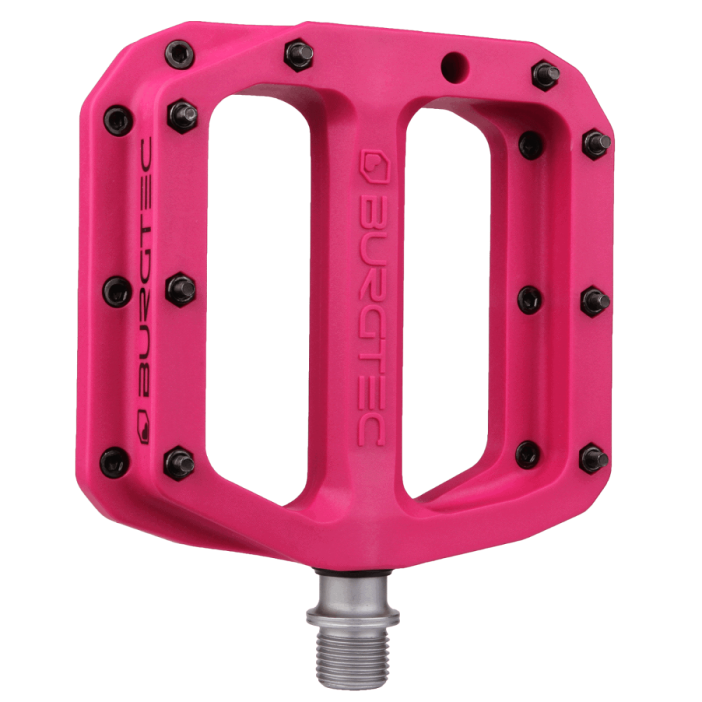 Burgtec MK4 Composite Pedals - Toxic Barbie Pink