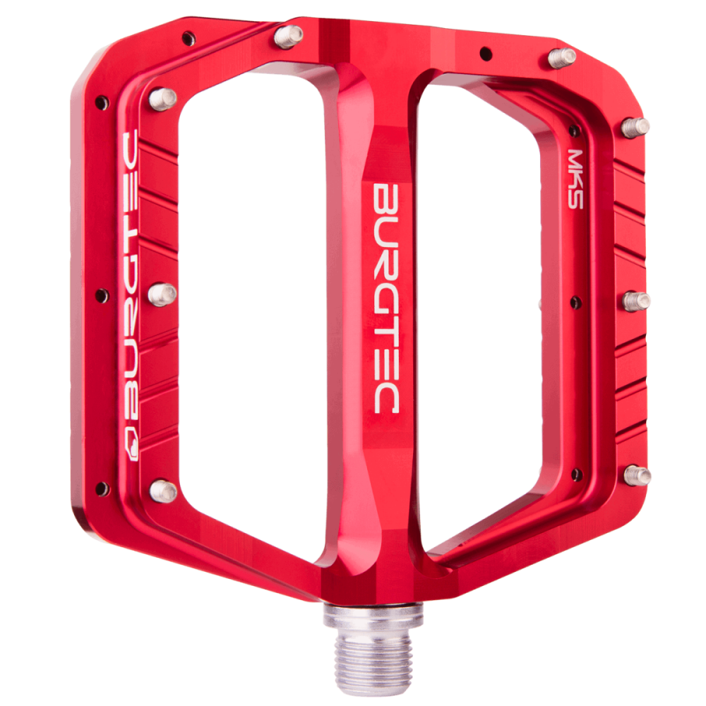 Burgtec Penthouse Flat MK5 Pedals - Race Red
