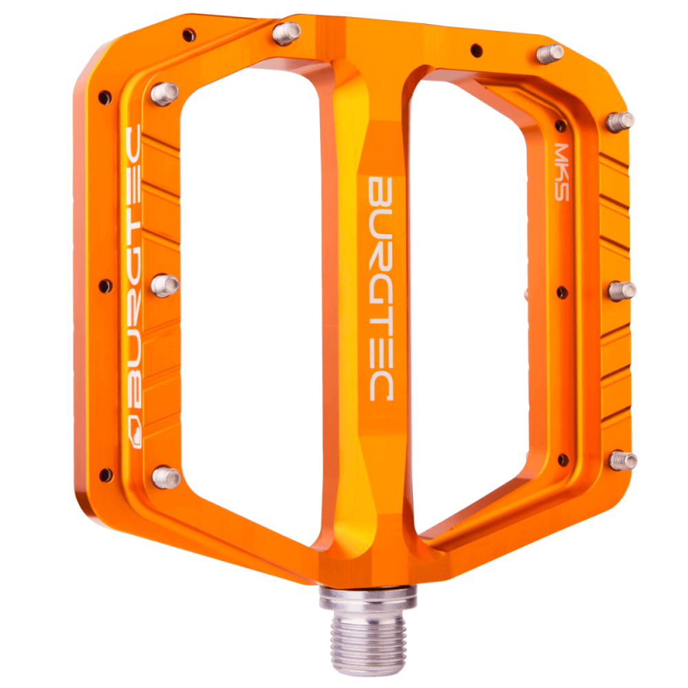 Burgtec Penthouse Flat MK5 Pedals - Iron Bro Orange