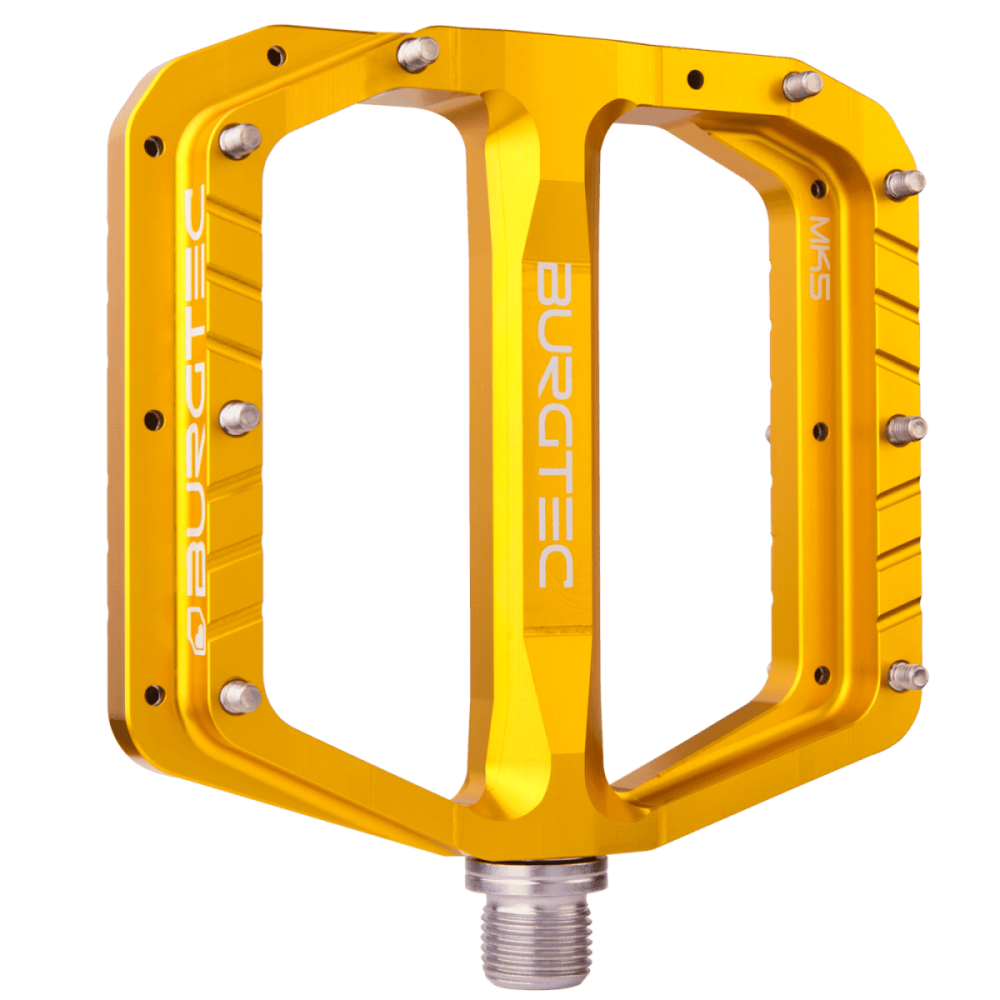 Burgtec Penthouse Flat MK5 Pedals - Bullion Gold, Burgtec Bullion Gold