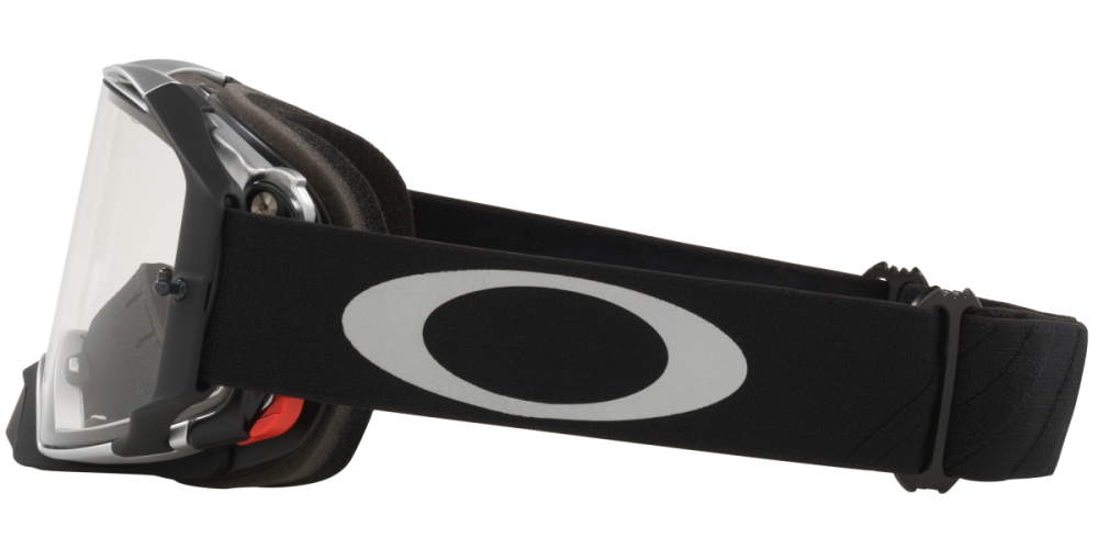 Oakley Airbrake MX Tuff Blocks Gunmetal / Clear, One Size