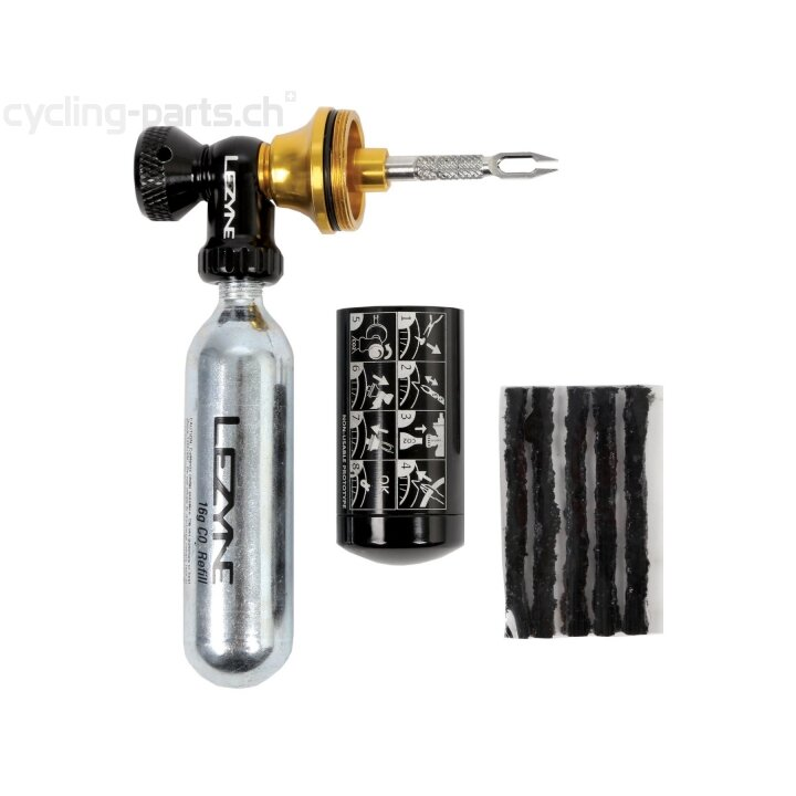 Lezyne Tubless Ready Tubeless CO2 Blaster, w/ 2 x 20g Cartridges