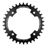 Burgtec 104mm BCD Outside Fit E-Bike Steel Thick Thin Chainring, Burgtec Black, 34T