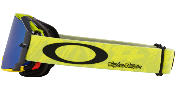 Oakley Airbrake MTB TLD Painted Yellow / Black Ice Iridium, Prizm Torch, One Size
