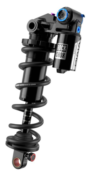 RockShox Vivid Coil Ultimate RC2T - 205X65 Hydraulic Bottom Out Trunnion D1