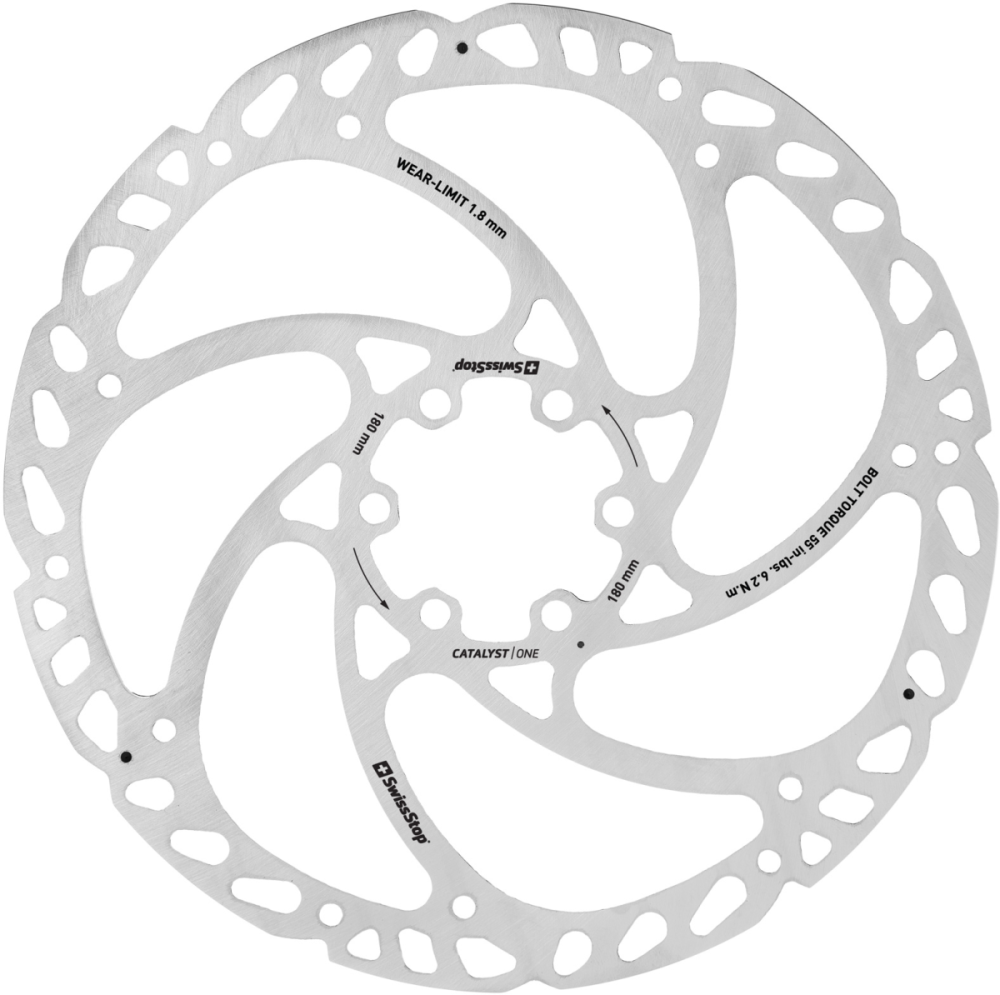 SwissStop Bremsscheibe Catalyst One 180mm, 6-Loch/ohne Schrauben/1.95mm