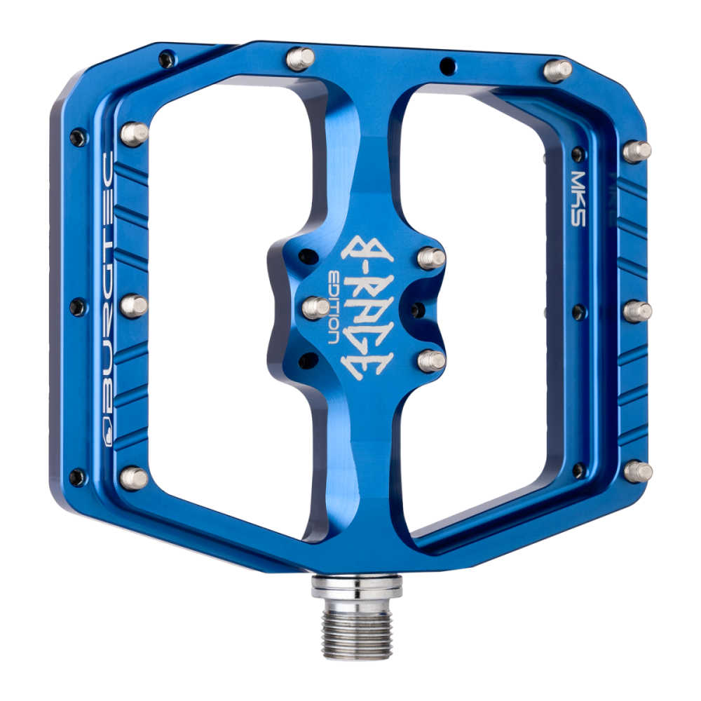 Burgtec Penthouse Flat MK5 B-Rage Edition Pedals - Deep Blue