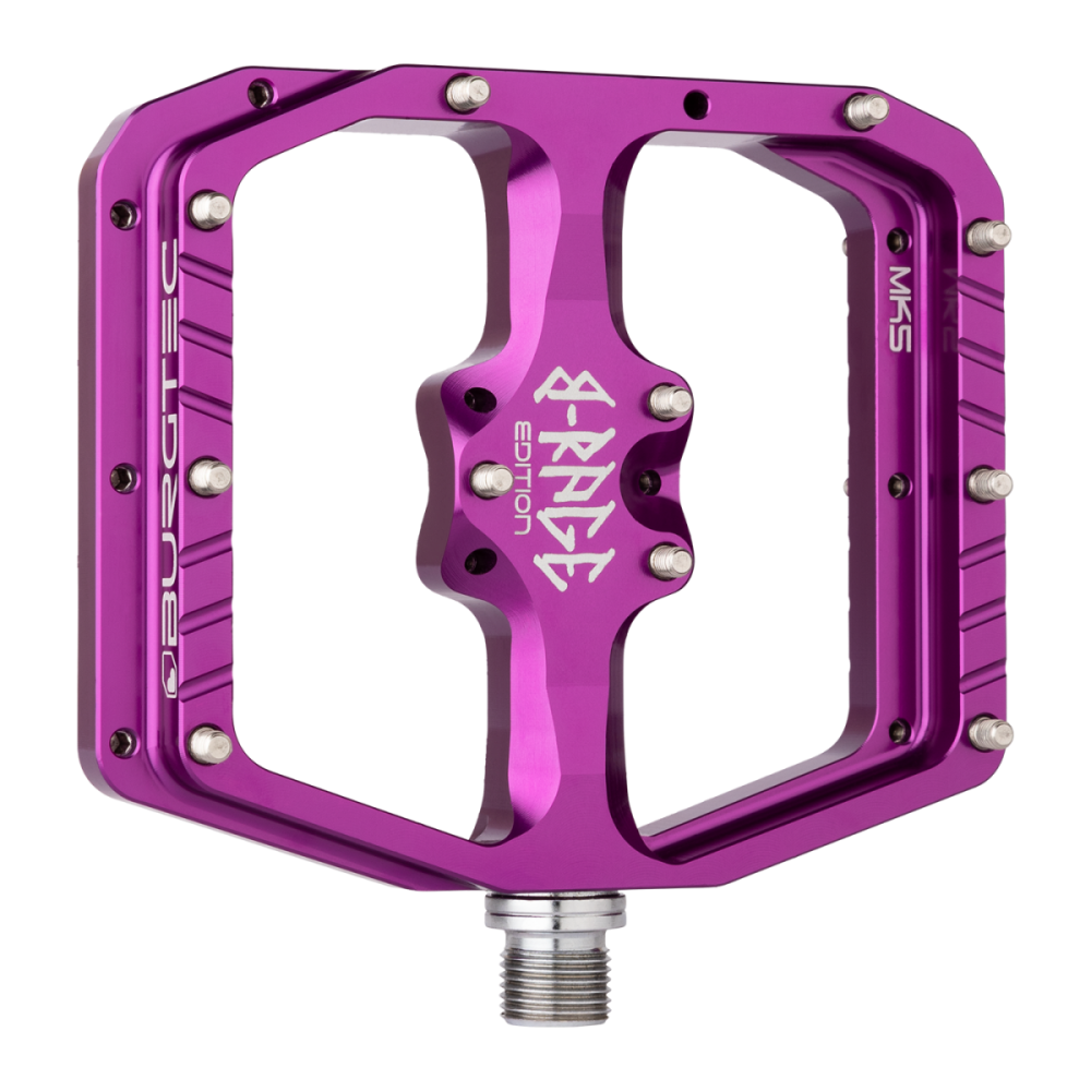 Burgtec Penthouse Flat MK5 B-Rage Edition Pedals - Purple Rain