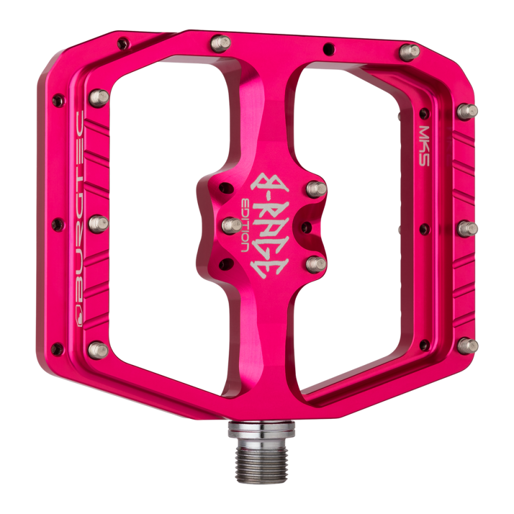 Burgtec Penthouse Flat MK5 B-Rage Edition Pedals - Toxic Barbie Pink