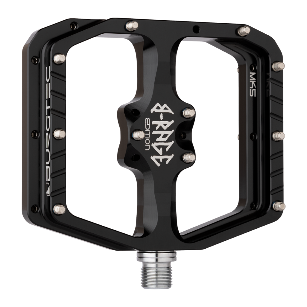 Burgtec Penthouse Flat MK5 B-Rage Edition Pedals, Burgtec Black