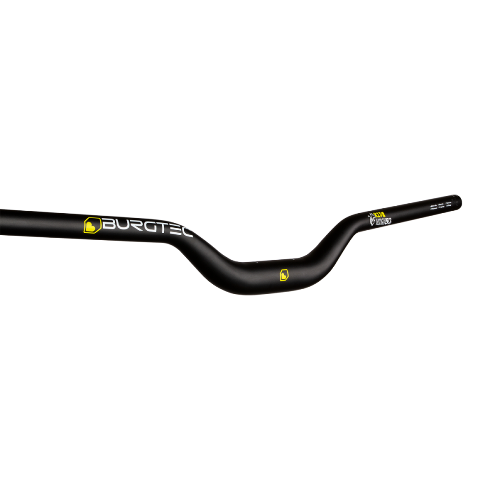 Burgtec Ride High Josh Bryceland Signature Alloy Handlebar - 35mm Clamp - 50mm Rise, Black