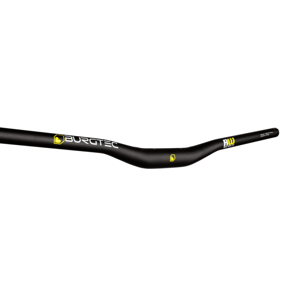 Burgtec Ride Wide DH Alloy Handlebar - 35mm Clamp - 22.5mm Rise, Black