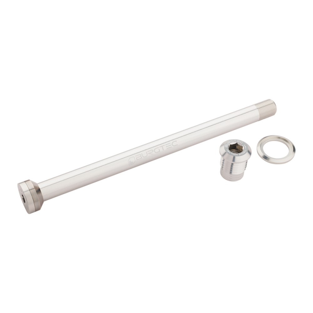 Burgtec Canyon 173mm Rear Axle - Rhodium Silver